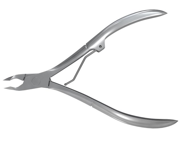 stainless steel cuticle nipper 3D in 3DExport