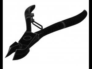 stainless steel cuticle nipper 3D Model