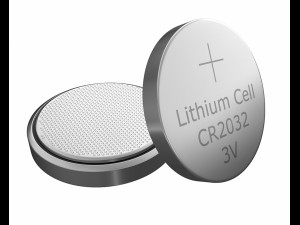 cr2032 lithium button battery 3v Modello 3D