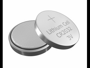 cr2032 lithium button battery 3v 3D Модель