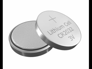 cr2032 lithium button battery 3v 3D Model