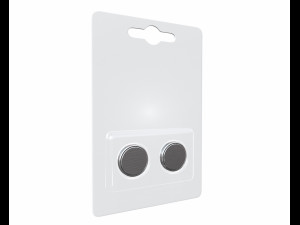 cr2032 lithium button battery 3v package Model 3D