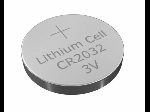 cr2032 lithium button battery 3v package 3D Model