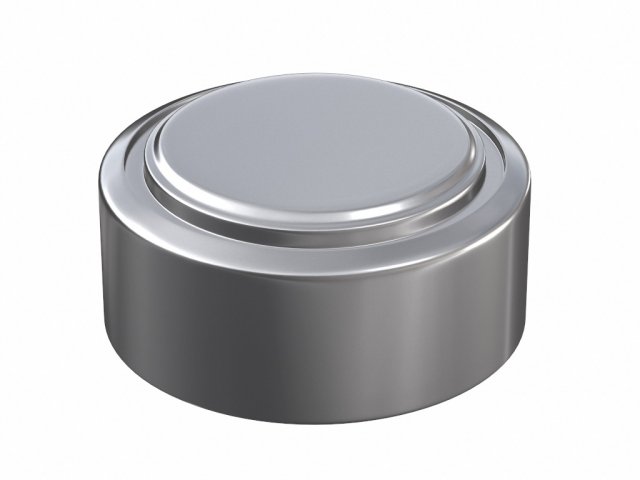 lr44 alkaline button battery a76 155v 3D Модель .c4d .max .obj .3ds .fbx .stl .blend 