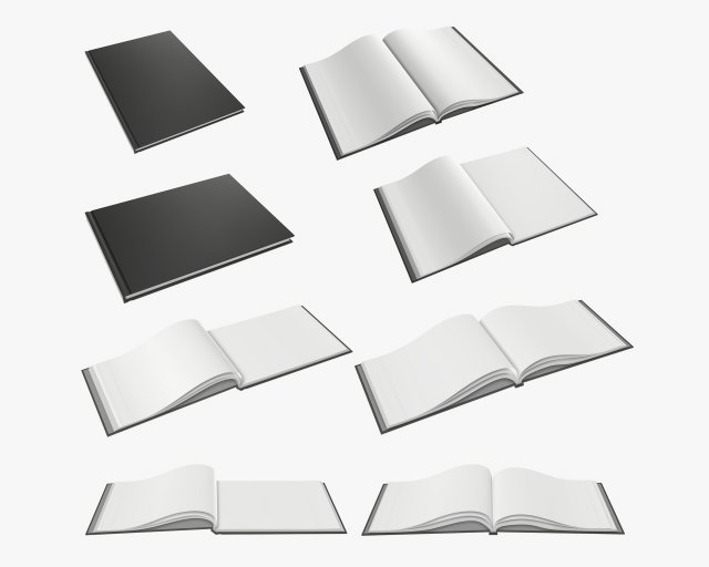 albums a4 a5 size pack 3D 模型 .c4d .max .obj .3ds .fbx .stl .blend 