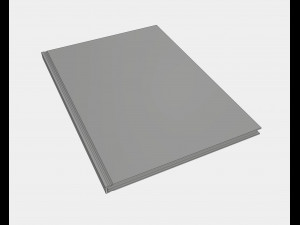 albums a4 a5 size pack 3D 模型