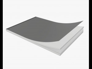 brochure a5 size pack 3D 模型