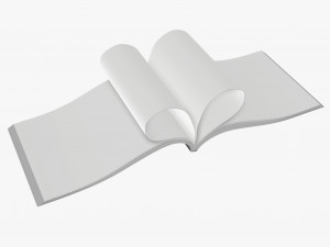 brochure a5 size pack 3D 模型