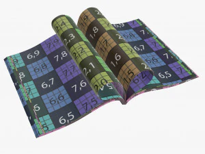 Zeitschriftenpackung im A4-Format 3D Modell