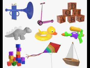 children toys 05 3D Model