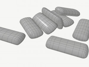 chewing gums with wraps pack 3D-Modell