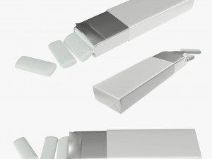 chewing gums with wraps pack 3D-Modell