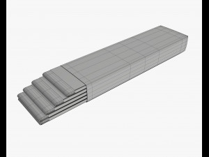 chewing gums with wraps pack 3D-Modell