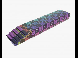 chewing gums with wraps pack 3D-Modell