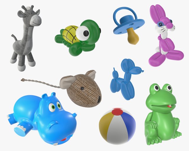 children toys 03 Model 3D .c4d .max .obj .3ds .fbx .stl .blend 