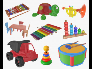 children toys 04 3D Model