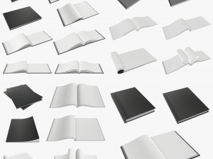 magazine album notebook pack 3D Model