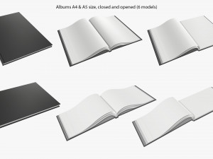 magazine album notebook pack 3D Model