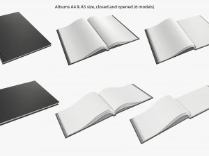 magazine album notebook pack 3D Model