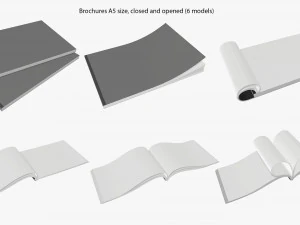 magazine album notebook pack 3D Model