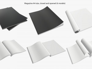 magazine album notebook pack 3D Model