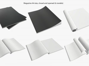 magazine album notebook pack 3D Model