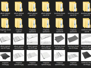 magazine album notebook pack 3D Model