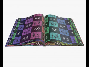 magazine album notebook pack 3D Model