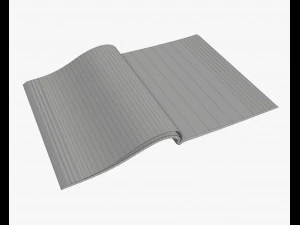 magazine album notebook pack 3D Model