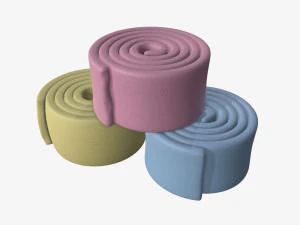 chewing gum 02 3D Model