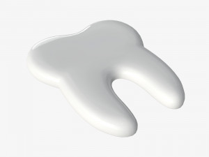 tooth sticker 3D मॉडल