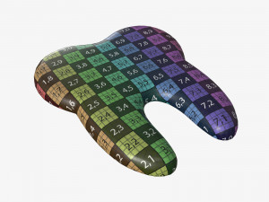 tooth sticker 3D 模型