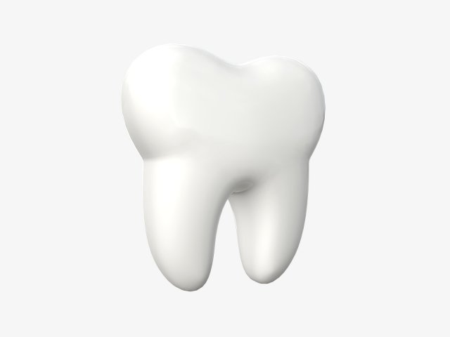 tooth cartoon 3Dモデル .c4d .max .obj .3ds .fbx .stl .blend 