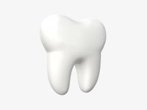 cartone animato del dente Modello 3D