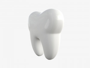 tooth cartoon 3Dモデル