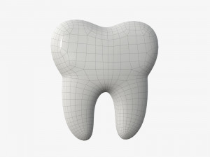 tooth cartoon 3Dモデル