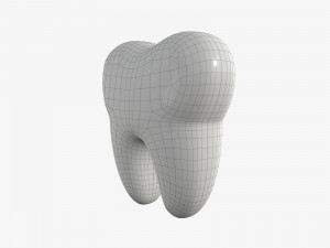 tooth cartoon 3Dモデル