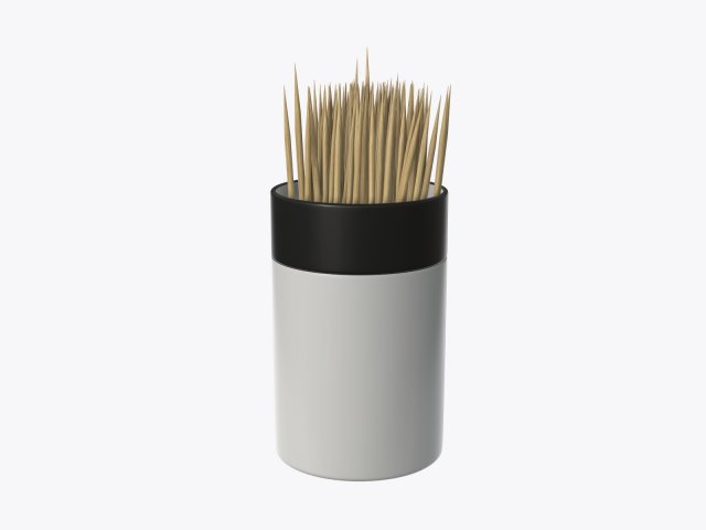 toothpick with holder Modelo 3D .c4d .max .obj .3ds .fbx .stl .blend 