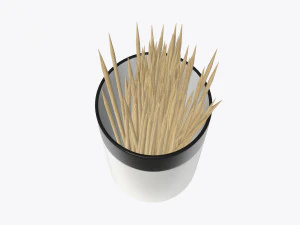 toothpick with holder 3D Model