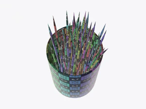 toothpick with holder 3D Model