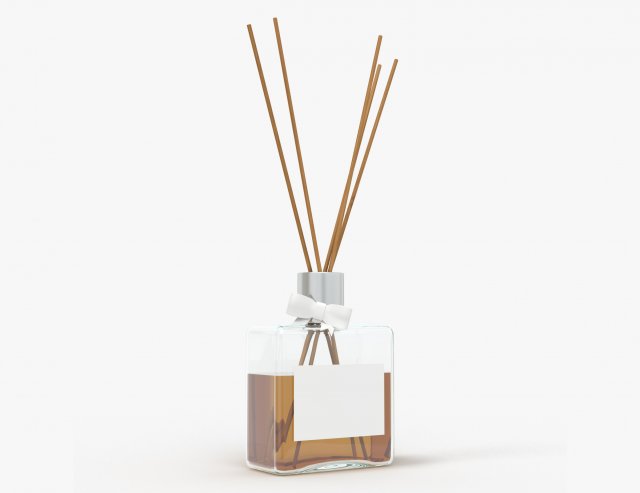 air refresher bottle with sticks 01 3D Модель .c4d .max .obj .3ds .fbx .stl .blend 