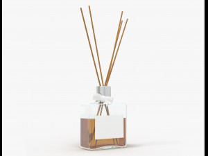 air refresher bottle with sticks 01 Modelo 3D