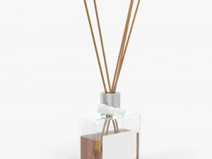 air refresher bottle with sticks 01 3D Model
