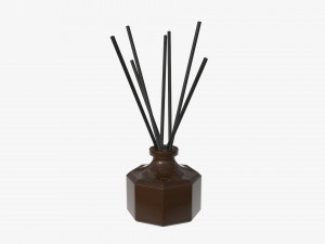 air refresher bottle with sticks 02 3D Model