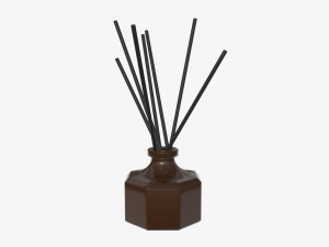 air refresher bottle with sticks 02 3D Model