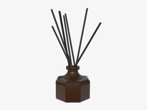 air refresher bottle with sticks 02 3D Model