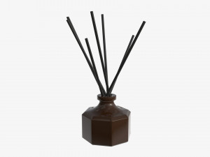 air refresher bottle with sticks 02 3D Model
