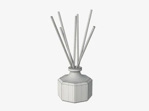 air refresher bottle with sticks 02 3D Model