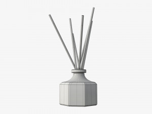 air refresher bottle with sticks 02 3D Model