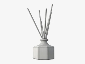 air refresher bottle with sticks 02 3D Model